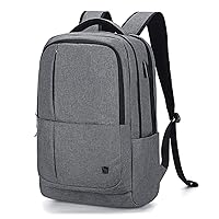 OIWAS Laptop Backpack 17 Inch For Men Business Bagpack Women Travel Daypack Large Backpack (Grey)