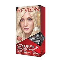 Revlon Permanent Hair Color, Permanent Hair Dye, Colorsilk with 100% Gray Coverage, Ammonia-Free, Keratin and Amino Acids, 05 Ultra Light Ash Blonde, 4.4 Oz (Pack of 1)
