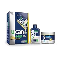 UCAN Pineapple Edge Energy Gel & Hydrate - Great for Running, Training, Fitness, Cycling, Crossfit & More | Sugar-Free, Vegan, & Keto Friendly Energy Supplement