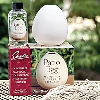 Skeeter Screen Patio Egg: Mosquito & Insect Deterrent & Diffuser: Includes Essential Oils, one Size