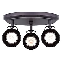CANARM ICW622A03ORB10 LTD Polo 3 Light Ceiling/Wall, Oil Rubbed Bronze with Adjustable Heads
