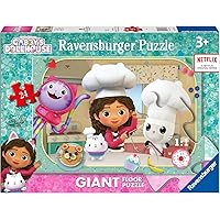 Ravensburger - Puzzle Gabby's Dollhouse A, Collection 24 Giant Floor, 24 Pieces, Puzzle for Kids, Recommended Age 3+ Years