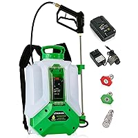 Backpack Sprayer 4 Gallon, 2.6Ah- Lithium Battery Powered for Weeding, Spraying, Cleaning