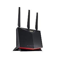 ASUS AX5700 WiFi 6 Gaming Router (RT-AX86U) - Dual Band Gigabit Wireless Internet Router, NVIDIA GeForce NOW, 2.5G Port, Gaming & Streaming, AiMesh Compatible, Included Lifetime Internet Security