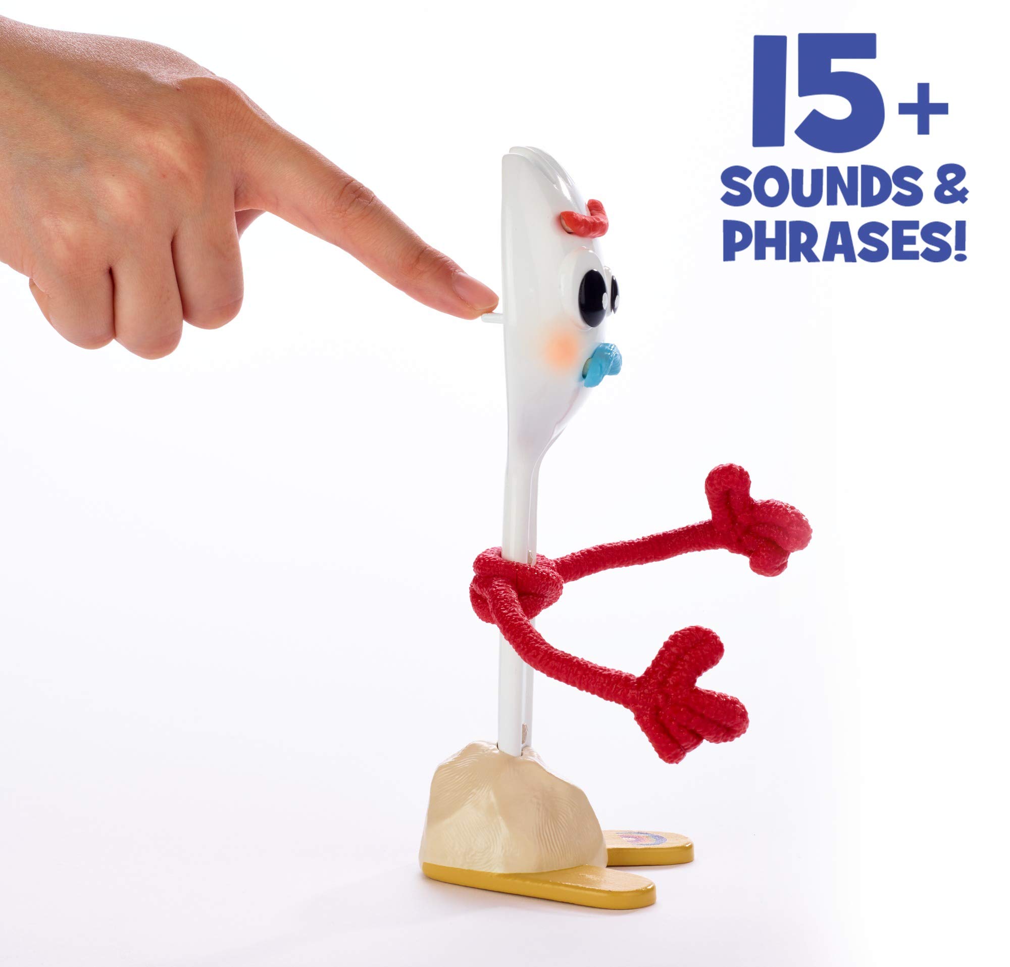 Toy Story 4Toy Story 4 True Talkers Forky Figure, 7.2 in, Posable, Talking Character Figure with Authentic Movie-Inspired Look and 15+ Phrases, Gift for Kids 3 Years and Older​