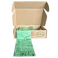 (USA), The Original Compostable Bag, 2.6 Gallon, 100 Total Count, 100% Certified Compostable Kitchen Food Scrap Bags, Kitchen Compost Bin Compatible