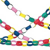 Vibrant DIY Colorful Paper Chain Garland Kit - 1 Pc. - Perfect for Parties, Events & Home Décor