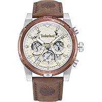 Timberland sherbrook Mens Analog Quartz Watch with Leather Bracelet TDWGF0009403