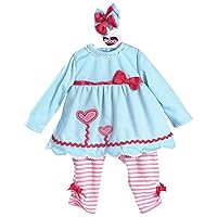 ADORA Toddler Time Baby Doll Clothing and Accesories, Blooming Hearts Outfit for Toddler Dolls, Birthday Gifts for Ages 6+