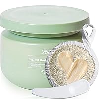 Body Scrubs for Women Exfoliation With Loofah and Scraping Spoon Walnut Body Scrub, Specially Increase with Niacinamide for Moisturizing, Pore Cleansing and Exfoliating, 8 oz