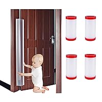 4 PCS Door Jam Shield Finger Pinch Guard for Baby Proofing, Kids, Door Pinch Guard, Cover Pinch Guard for 90 & 180 Degree Doors Frame & Baby Gate. 47.2