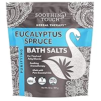 Soothing Touch Eucalyptus Spruce Bath Salts Pouch, 32 Ounce