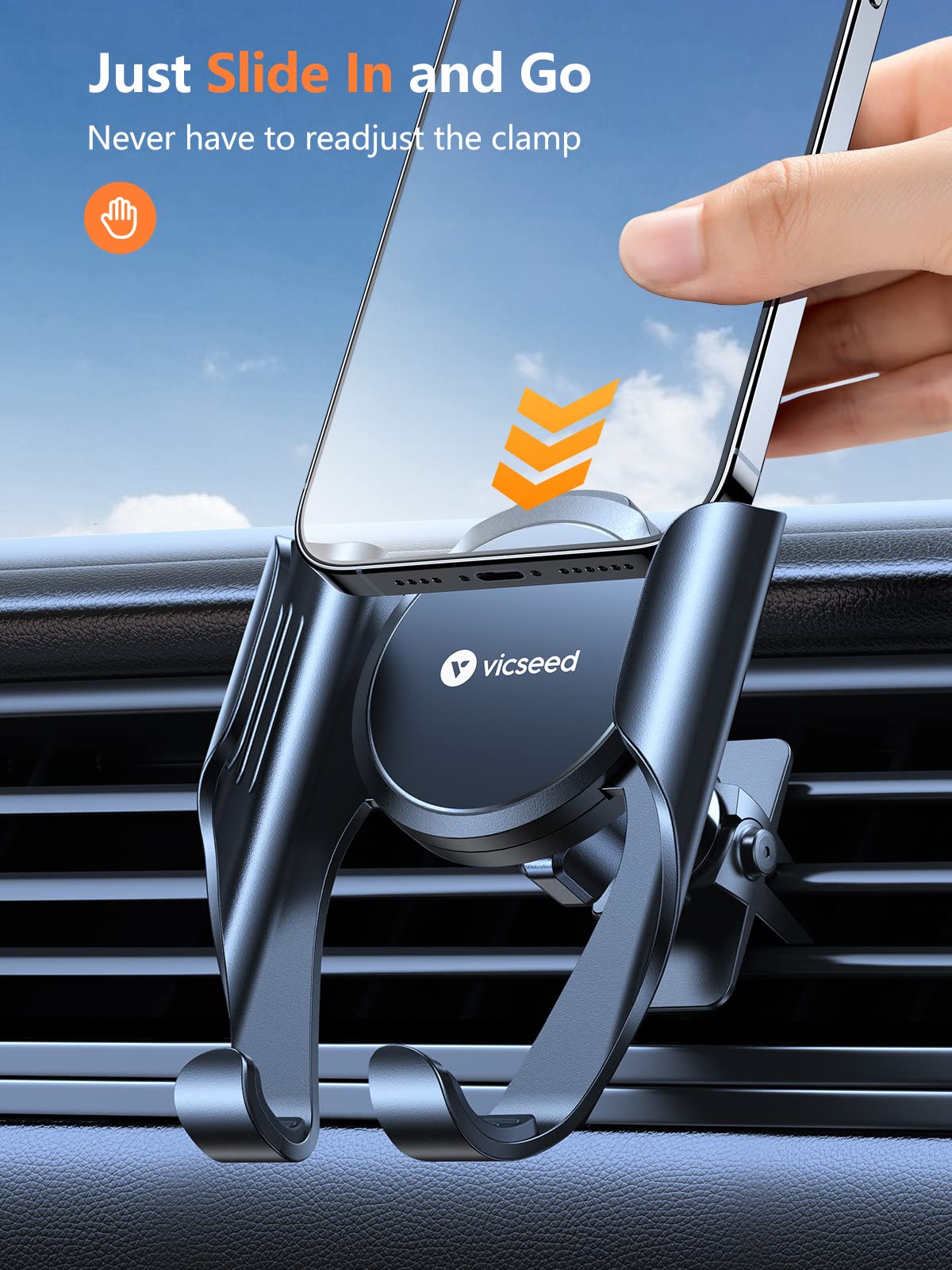 VICSEED ???????????????? ???????????????? ???????????? ???????????????????? , ???????????????????????????????? Air Vent Holder, Handsfree Cell Phone Car Mount Fit for iPhone 14 13 12 11 Pro Max Mini Plus Samsung