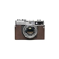 Handmade Genuine Real Leather Half Camera Case Bag Cover for Olympus 35SP Coffee Color