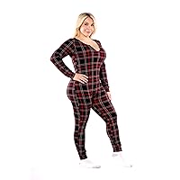 ShoSho Womens Pajamas Winter Fleece lined Holiday Onesie Jumpsuits & 2-Piece PJs Sets Cute Christmas Prints Thermal