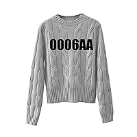 Wmens Loose Long Sleeve Sweaters Crewneck Warm Sweater Warm Casual Clothes