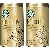 Starbucks Classic Hot Cocoa Mix 30 Ounce (1.87 lbs.) Tin (2 Pack)