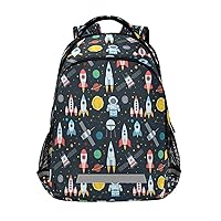 MNSRUU Toddler Backpack for Boys Girls Ages 5-12 Child Backpack Space Theme School Bag
