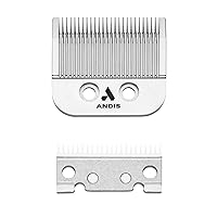 Andis – 01556, Master MLX Standard Replacement Blade – Built with Stainless Carbon Steel, Adjusts from 000-1, Long-Lasting Sharp Blade, Leaves Hair 1/125 Inches or 0.2mm Short – Grey