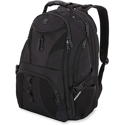 SwissGear 1900 Scansmart TSA 17-Inch Laptop Backpack, Black