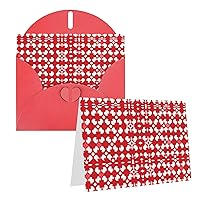 red white Printed Greeting Card Internal Blank Folded Cards 6Ã—4 Inches Funny Birthday Cards Thank You Card With Colorful Envelopes For All Occasions