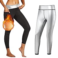 Sauna Pants Fitness Exercise Sauna Leggings Compression Sauna Sweat Pants Workout Training Thermo Sweat Leggings for Womens