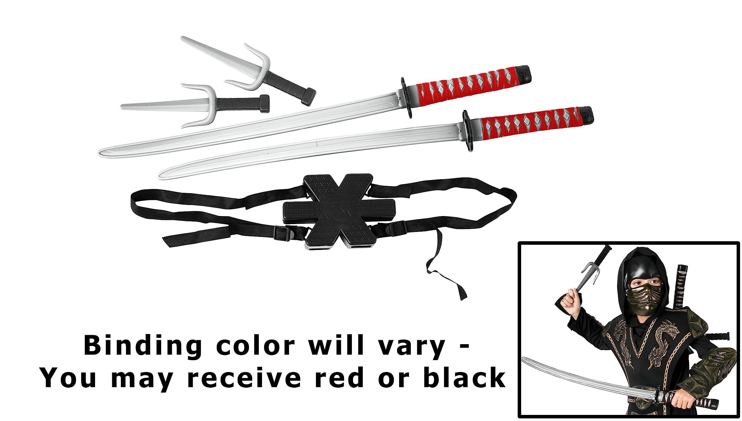 Rubie's Dragon Ninja Child's Backpack Weapon Set, Multicolor