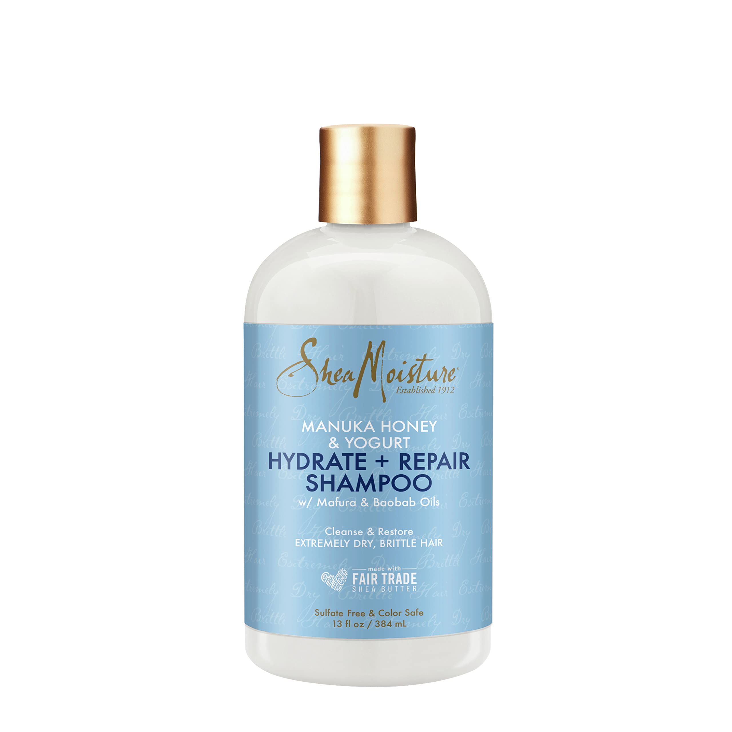 SheaMoisture Shampoo Hydrate and Repair for Damaged Hair with Manuka Honey and Shea Butter 13 oz