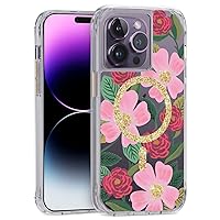 Rifle Paper Co. iPhone 14 Pro Case [Compatible with MagSafe] [10FT Drop Protection] Cute iPhone Case 6.1