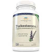Turkesterone Supplement 500mg, 120 Caps Natural Testosterone Booster for Men Muscle Strength Growth Support