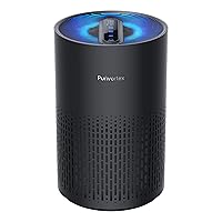 Air Purifiers for Bedroom, H13 True HEPA Filter for A11ergies, Pollen, Smoke, Dusts, Pets Dander, Odor, Hair, Ozone Free, 20db Quiet for Home, Room, Kitchen, SGS Certificaion - AC400 Black