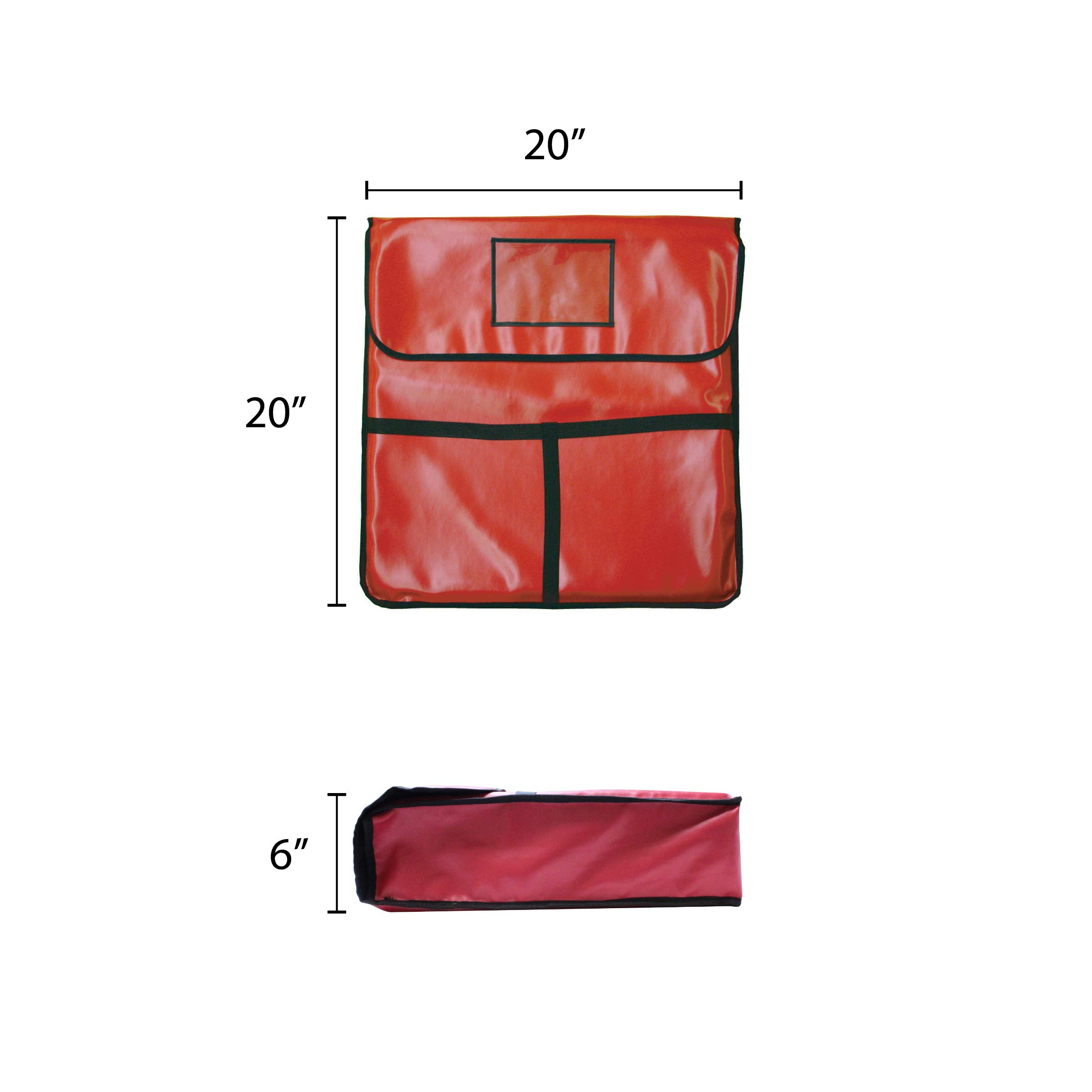 Thunder Group 20 x 20 Inch Pizza Bag holds 2 x 18 Inch Pizza