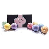 ISO Beauty Presents Art Du Savon 8pc Bath Bomb Luxury Gift Set Releasing Bursts of Fragrance While Conditioning Skin with Shea Butter