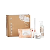 Fresh Face Bestsellers Kit | Exclusive | Gentle Gel Cleanser, Hydrogel Cream, Extreme Length Mascara + Primer, Tinted Lip Balm, Makeup Remover Wipes | Vegan + Cruelty free