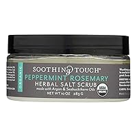 Soothing Touch Scrub Organic Salt Herbal, Peppermint Rosemary, 10 Ounce