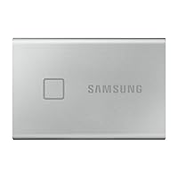 Samsung T7 Touch Portable SSD - 1 TB - USB 3.2 Gen.2 External SSD Metallic Silver (MU-PC1T0S/WW)
