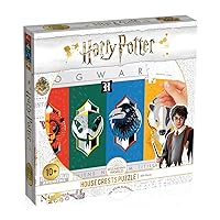 Top Puzzles Harry Potter House Crests 500 piece Jigsaw Puzzle Game, assemble the four houses of Hogwarts from Gryffindor to Slytherin, gift and toy for ages 10 plus