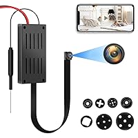 Spy Camera, 4K HD WiFi Hidden Camera, DIY Tiny Wireless Spy Cam, Mini Camera for Home Surveillance Security Cameras with Motion Detection for Indoor Outdoor(2.4GHZ Only, No Night Vision)