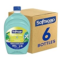 Softsoap Antibacterial Liquid Hand Soap Refill, Fresh Citrus, 50 Oz, Green, Carton Of 6 Refills