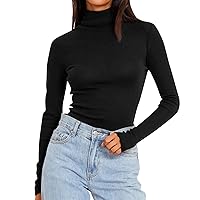 Womens Tops Dupe Y2K Long Sleeve Slim Fit Basic Tops Thermal Shirts for Women Long Sleeve Shirt for Woman