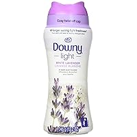 Downy Light Laundry Scent Booster Beads for Washer, White Lavender, 12.2 oz, with No Heavy Perfumes
