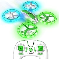 Force1 UFO 3000 LED Mini Drone for Kids - Easy Remote Control Drone, Small RC Quadcopter Beginners with LEDs, 360 Flips, 4-Channel Control, 2 Speeds, and Batteries for Boys and Girls