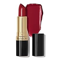 Revlon Super Lustrous Lipstick, High Impact Lipcolor with Moisturizing Creamy Formula, Infused with Vitamin E and Avocado Oil in Reds & Corals, Uncut Ruby (810) 0.15 oz