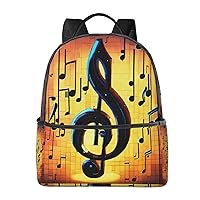 GeRRiT Music Note Print Lightweight Shoulder Bag,Multifunctional Backpack,Travel Shopping Backpacks