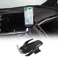 Car Phone Mount Fit for Chevrolet Corvette C8 2020-2024, Cell Phone Holder for Center Console Navigation Screen, Handsfree Car Phone Stand, with Wireless Charger Holder - Style C