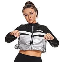 Sauna Suit for Women Sweat Sauna Heat Trapping Shaper Slimming Jacket Gym Workout Suits Weight Loss Body Trainer