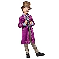 Rubies Boy's Wonka Movie Willy Wonka Complete CostumeChild Costume