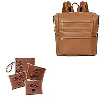 Diaper Bag Backpack Leather Backpack Diaper Bag Organizing Pouches