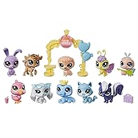 Littlest Pet Shop Sparkle Spectacular Collection Pack Toy, Includes 10 Glitter Pets, Ages 4 and Up (Amazon Exclusive)