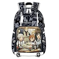 Anime Bungo Stray Dogs Backpack Satchel Bookbag Daypack School Bag Laptop Shoulder Bag Style19